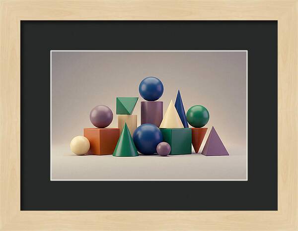 Geometric Shapes In Bold Colors