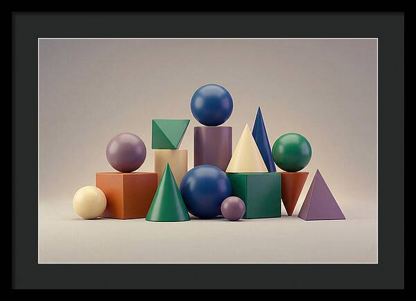 Geometric Shapes In Bold Colors