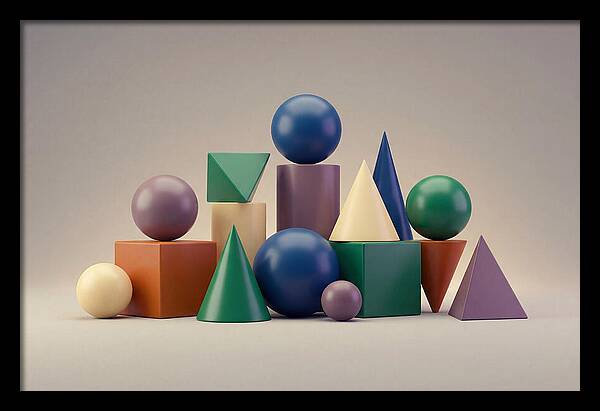 Geometric Shapes In Bold Colors