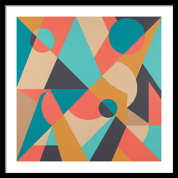Geometric Shapes In Vibrant Colors