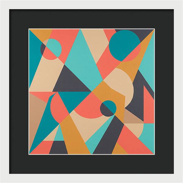 Geometric Shapes In Vibrant Colors
