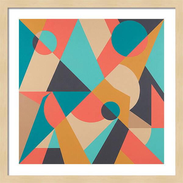 Geometric Shapes In Vibrant Colors