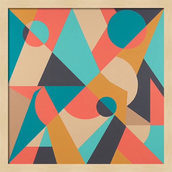 Geometric Shapes In Vibrant Colors