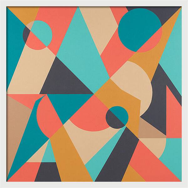 Geometric Shapes In Vibrant Colors