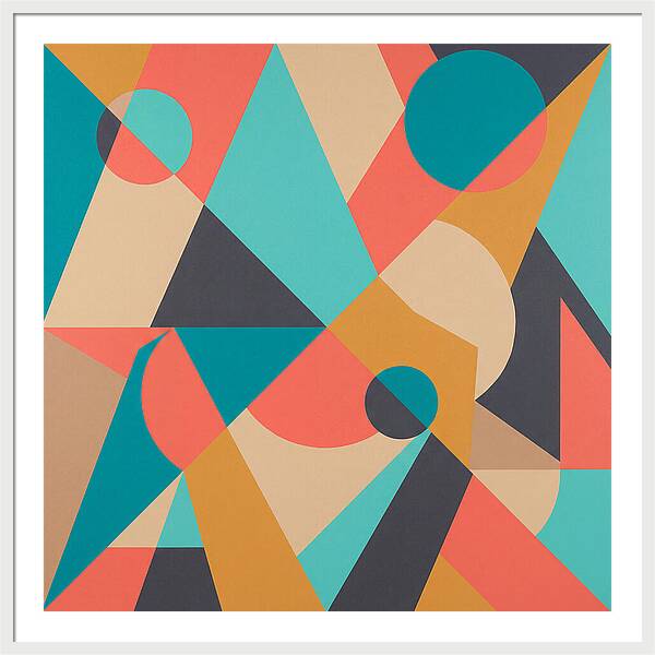 Geometric Shapes In Vibrant Colors