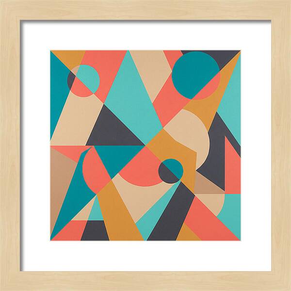 Geometric Shapes In Vibrant Colors