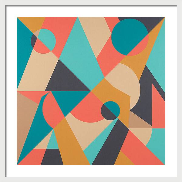 Geometric Shapes In Vibrant Colors