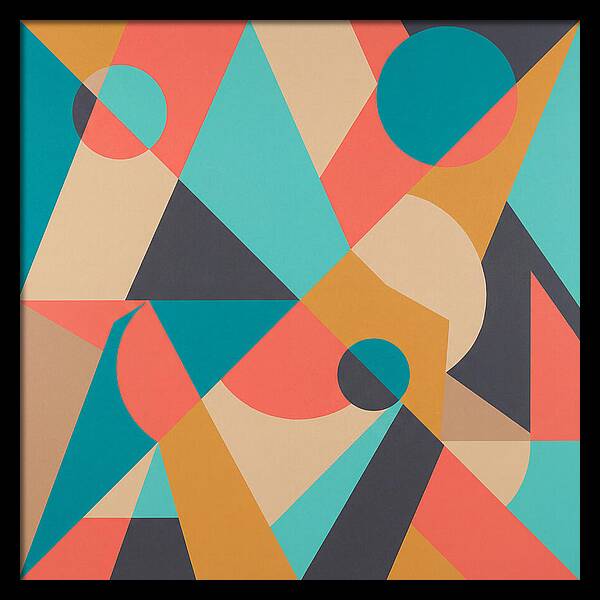 Geometric Shapes In Vibrant Colors
