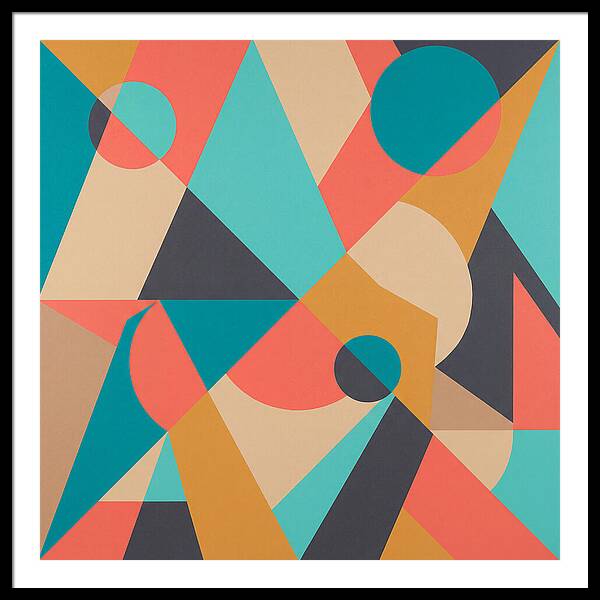 Geometric Shapes In Vibrant Colors