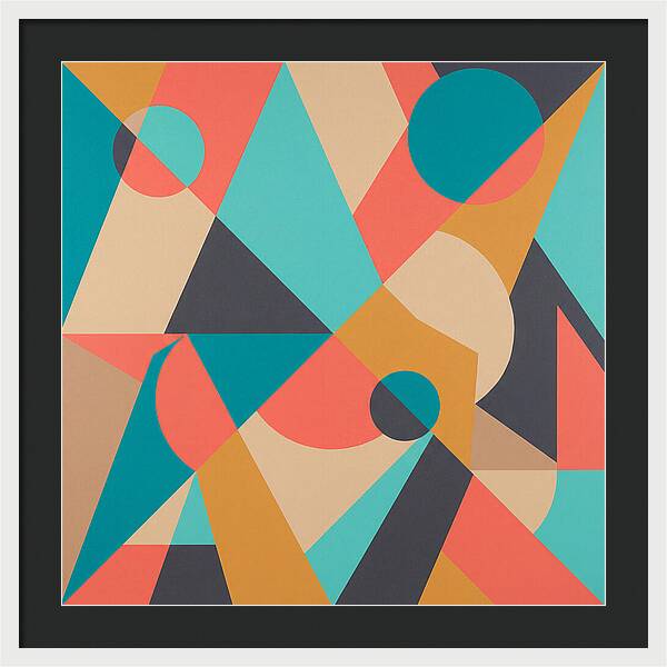 Geometric Shapes In Vibrant Colors