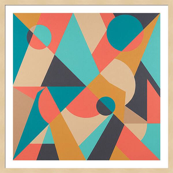 Geometric Shapes In Vibrant Colors