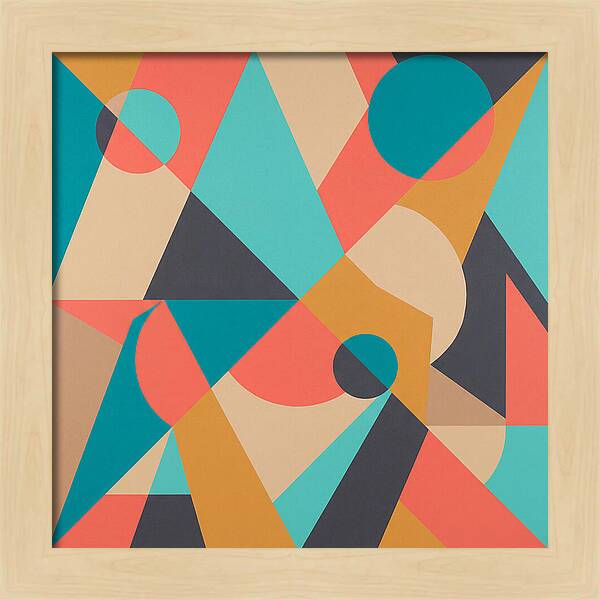 Geometric Shapes In Vibrant Colors