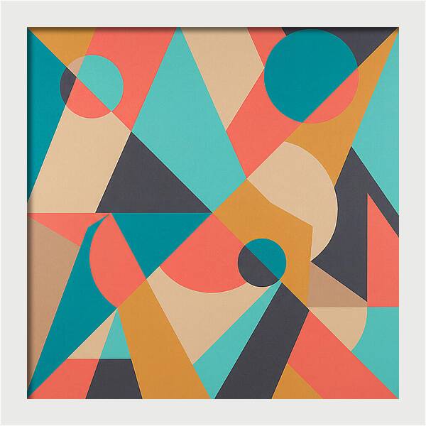Geometric Shapes In Vibrant Colors