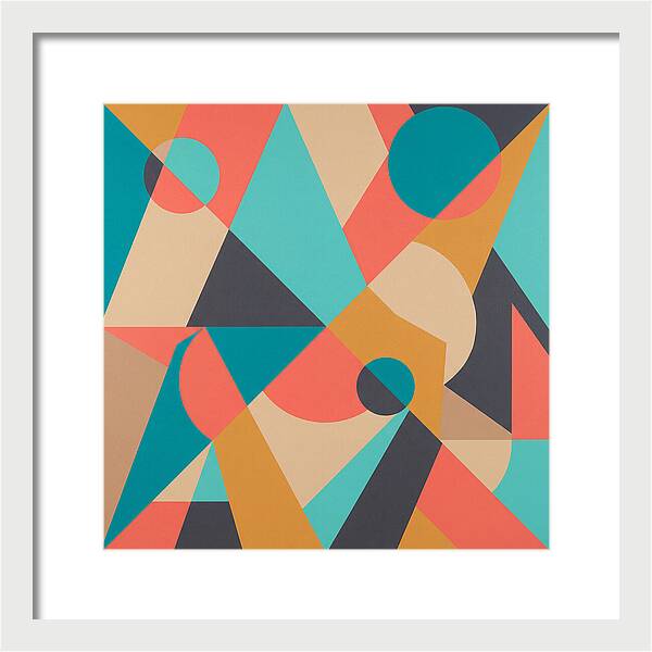Geometric Shapes In Vibrant Colors