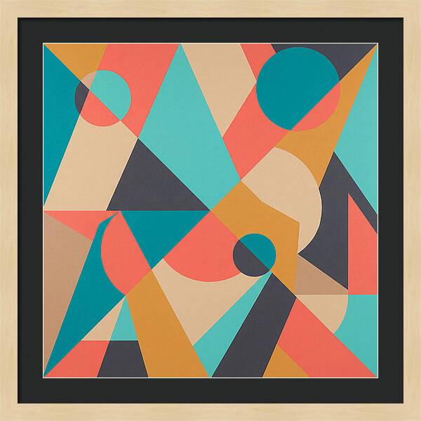 Geometric Shapes In Vibrant Colors