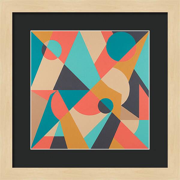 Geometric Shapes In Vibrant Colors
