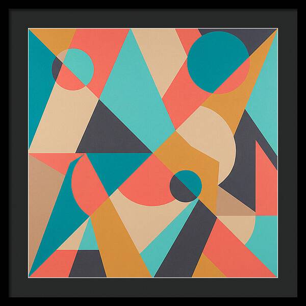 Geometric Shapes In Vibrant Colors