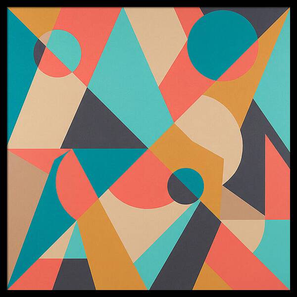 Geometric Shapes In Vibrant Colors