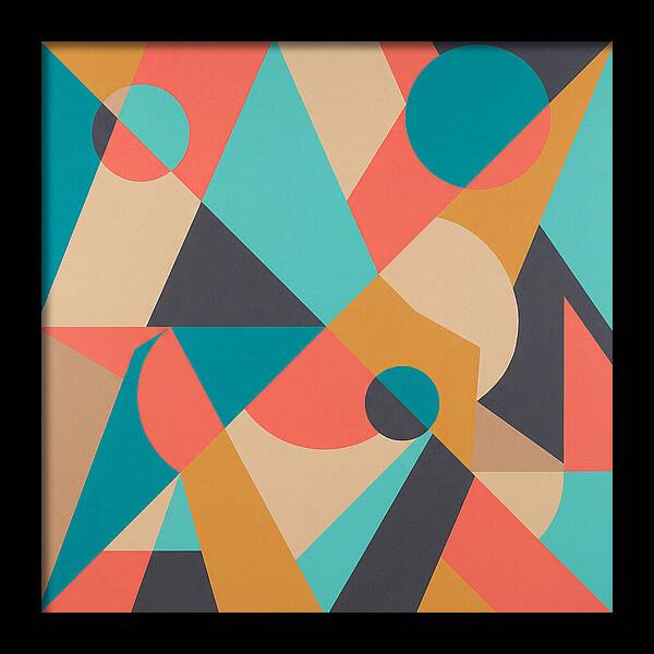 Geometric Shapes In Vibrant Colors