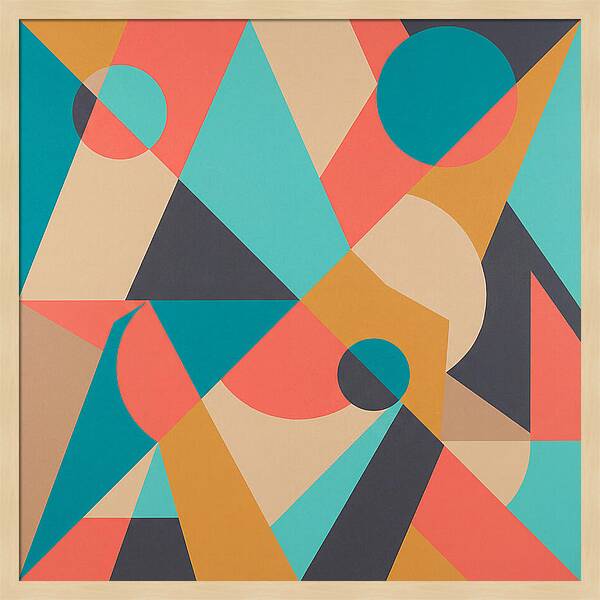 Geometric Shapes In Vibrant Colors