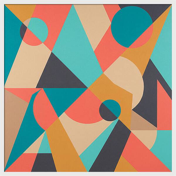 Geometric Shapes In Vibrant Colors