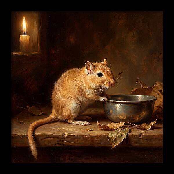 Gerbil In Candlelight