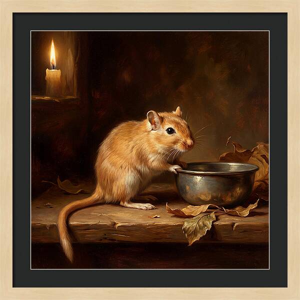 Gerbil In Candlelight