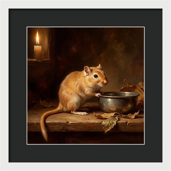 Gerbil In Candlelight