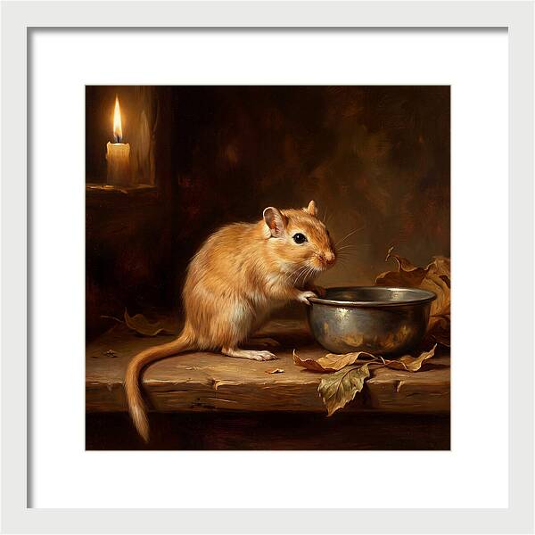 Gerbil In Candlelight