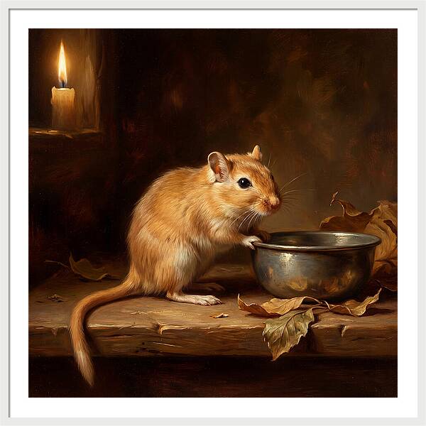 Gerbil In Candlelight