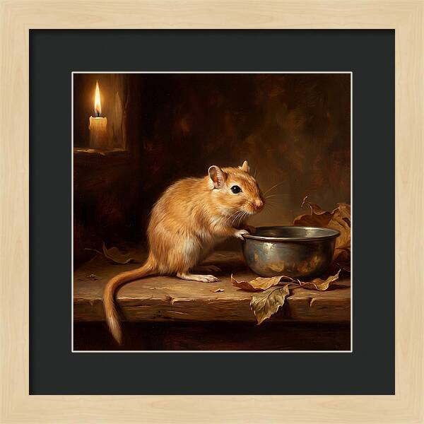 Gerbil In Candlelight