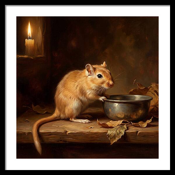 Gerbil In Candlelight