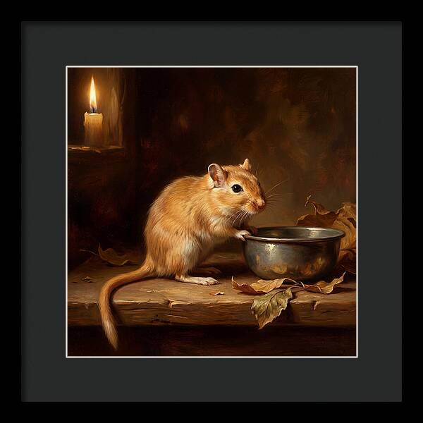 Gerbil In Candlelight