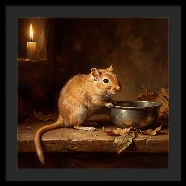Gerbil In Candlelight