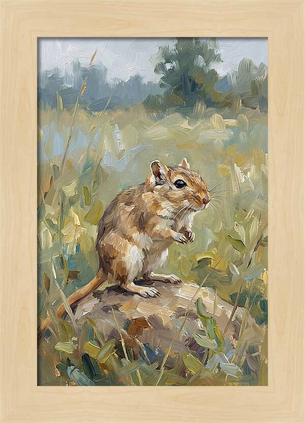 Gerbil In Natures Embrace