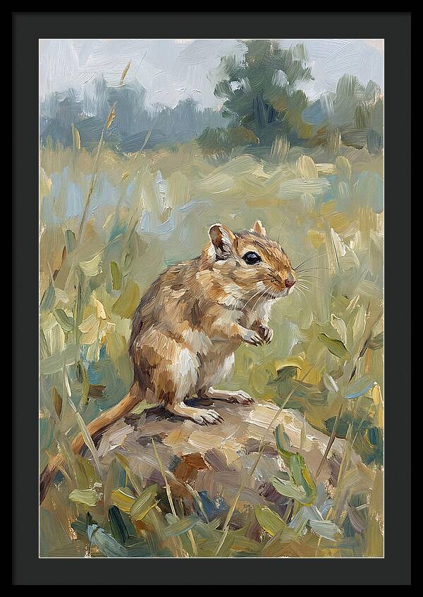 Gerbil In Natures Embrace