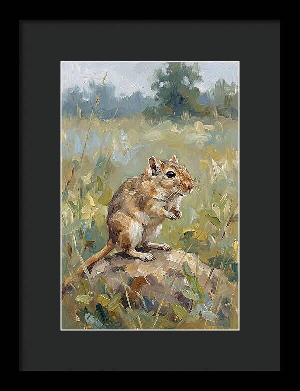 Gerbil In Natures Embrace