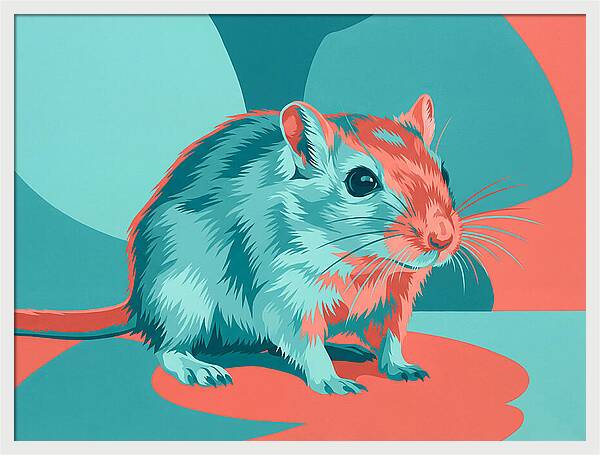Gerbil In Vibrant Colors