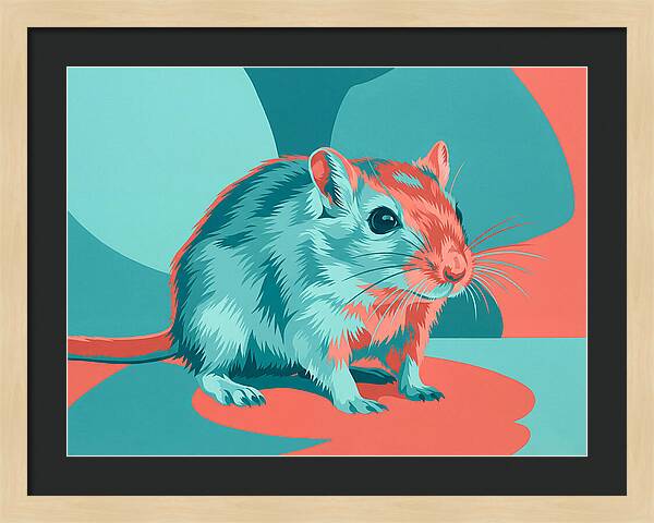Gerbil In Vibrant Colors