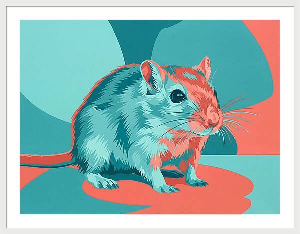 Gerbil In Vibrant Colors
