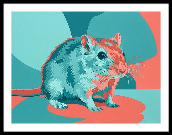 Gerbil In Vibrant Colors