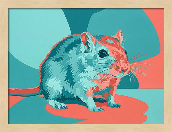 Gerbil In Vibrant Colors