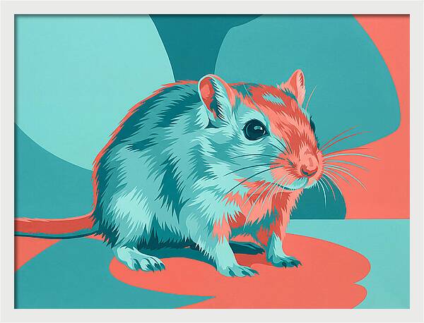 Gerbil In Vibrant Colors