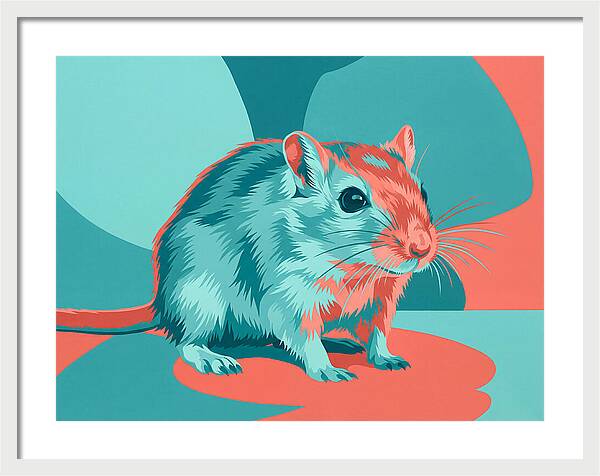 Gerbil In Vibrant Colors