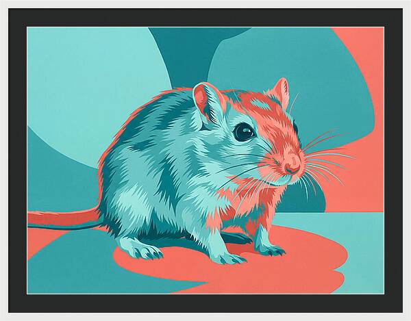 Gerbil In Vibrant Colors