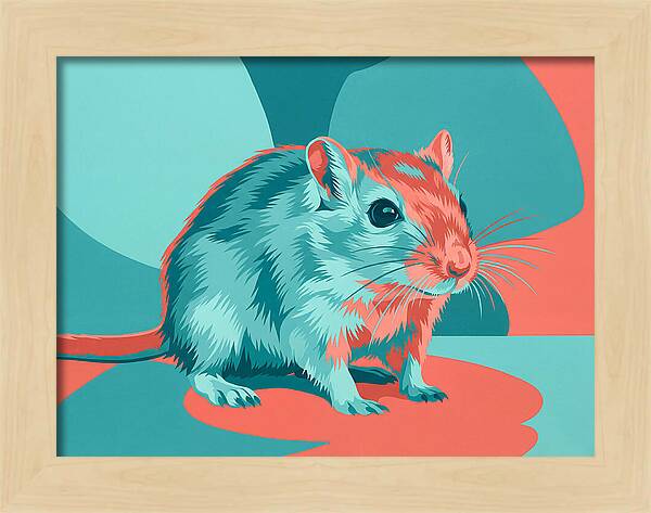Gerbil In Vibrant Colors