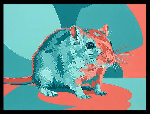 Gerbil In Vibrant Colors