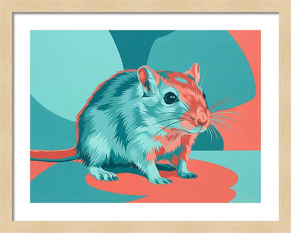 Gerbil In Vibrant Colors
