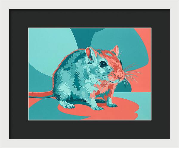 Gerbil In Vibrant Colors