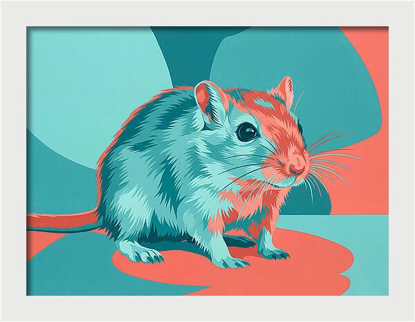 Gerbil In Vibrant Colors